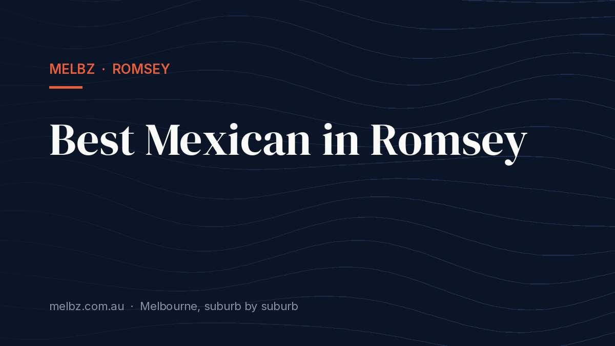 Title card: Best Mexican in Romsey