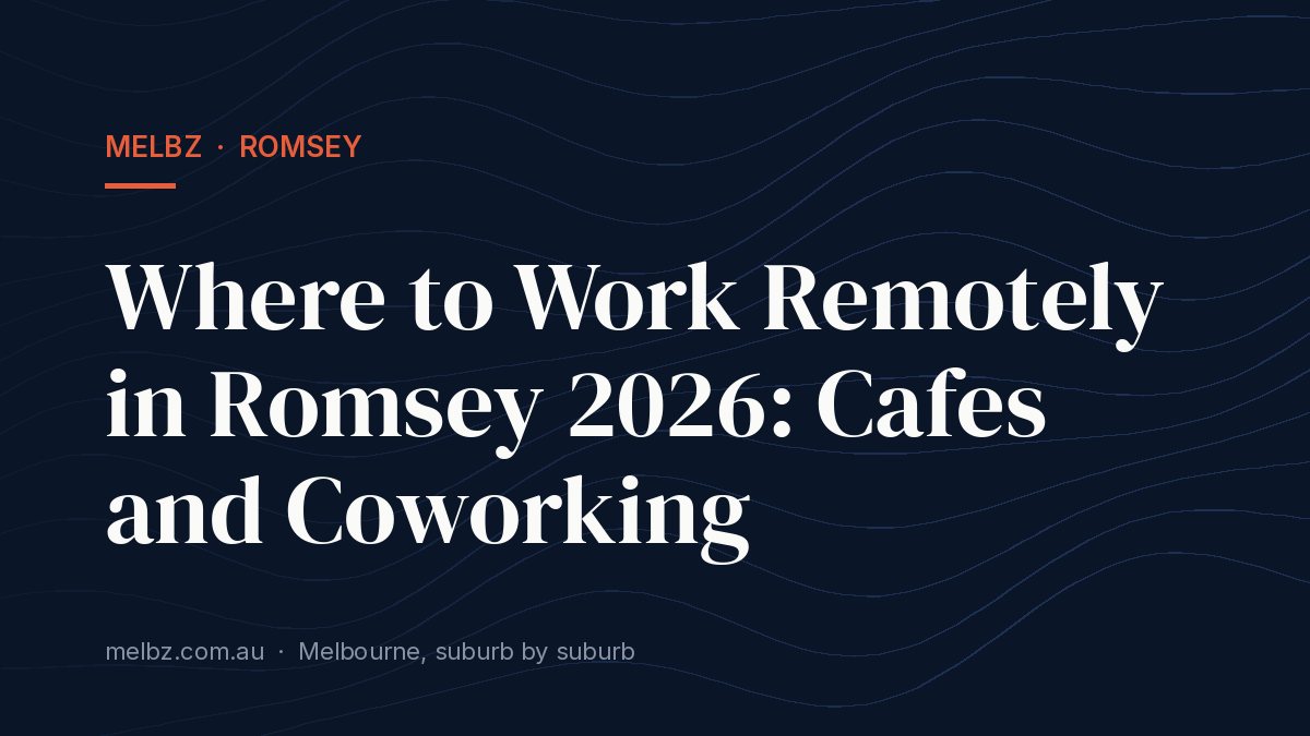 Title card: Where to Work Remotely in Romsey 2026: Cafes and Coworking