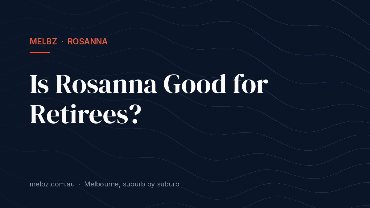 Title card: Is Rosanna Good for Retirees?