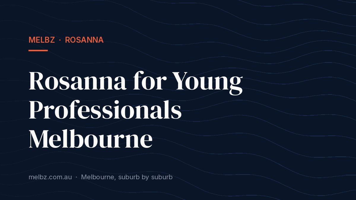 Title card: Rosanna for Young Professionals Melbourne
