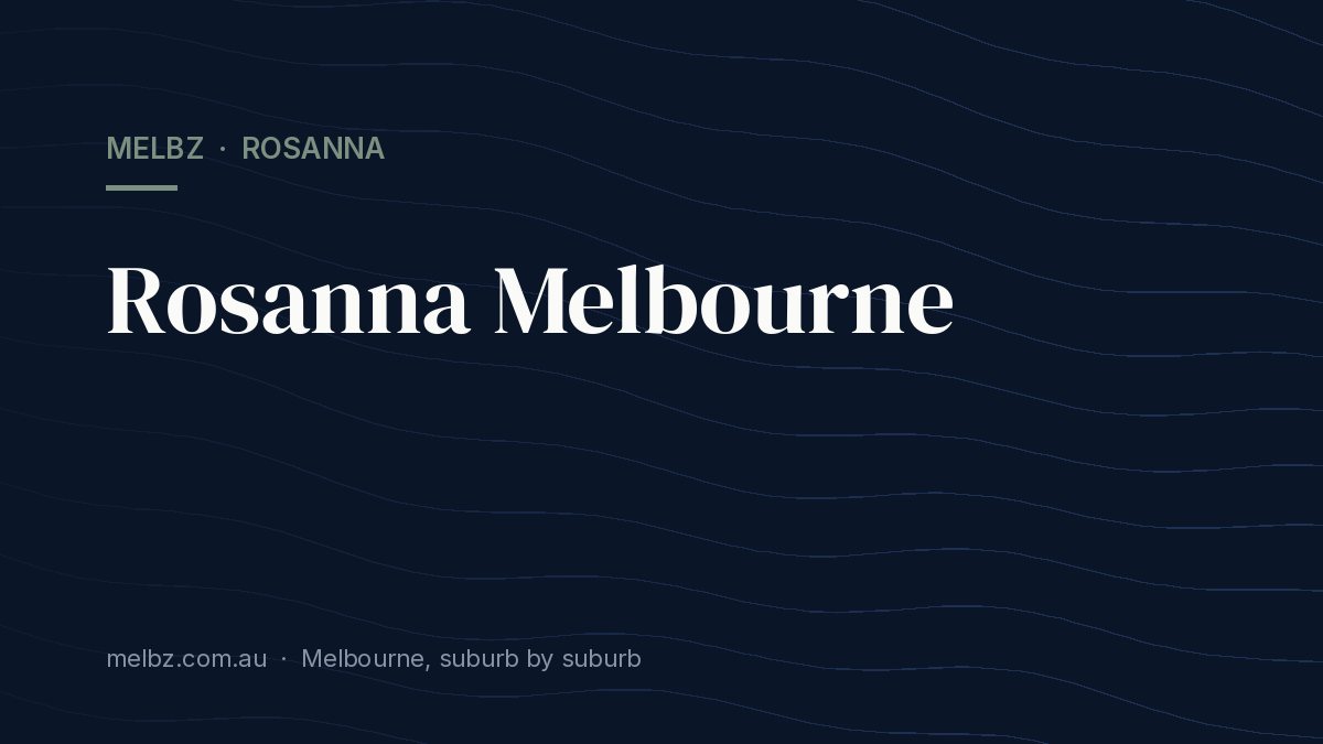 Title card: Rosanna Melbourne
