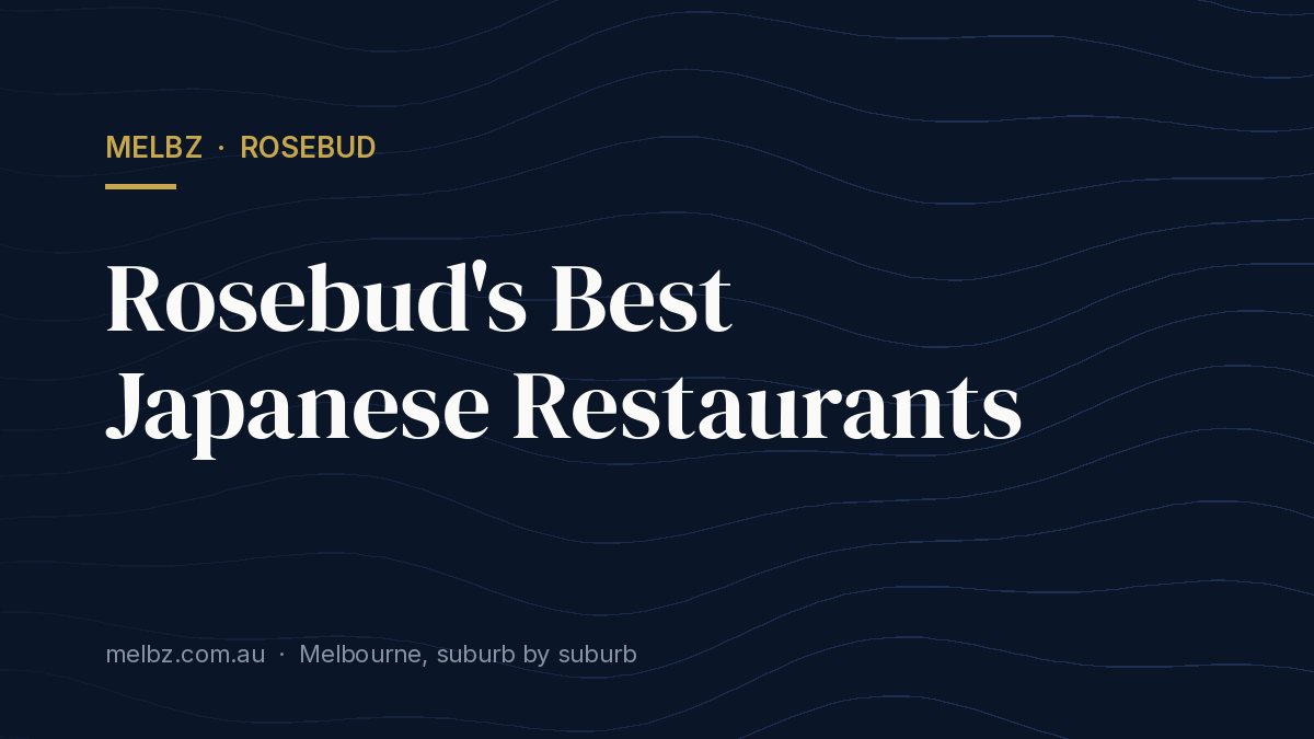 Title card: Rosebud's Best Japanese Restaurants