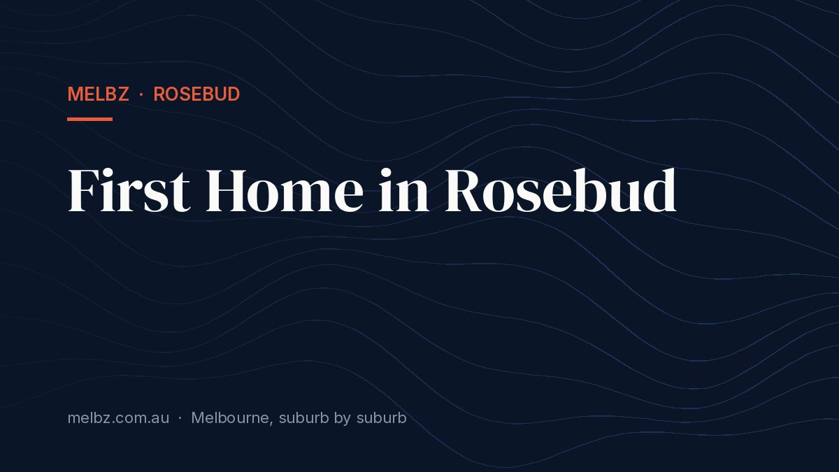 Title card: First Home in Rosebud