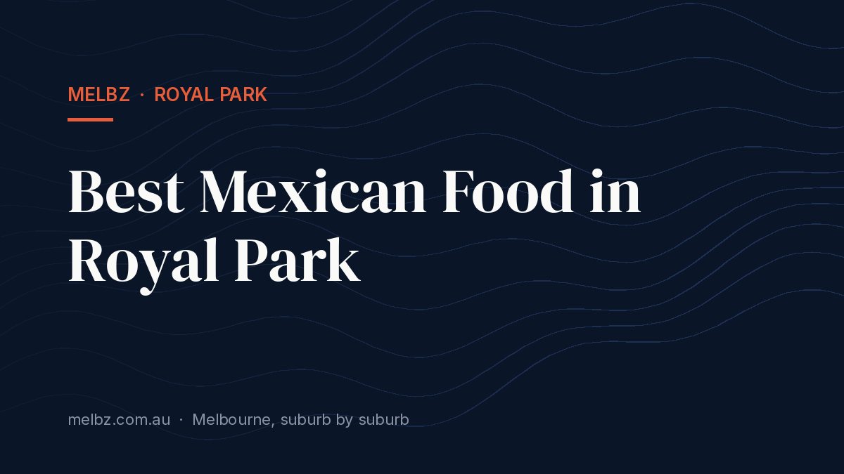 Title card: Best Mexican Food in Royal Park