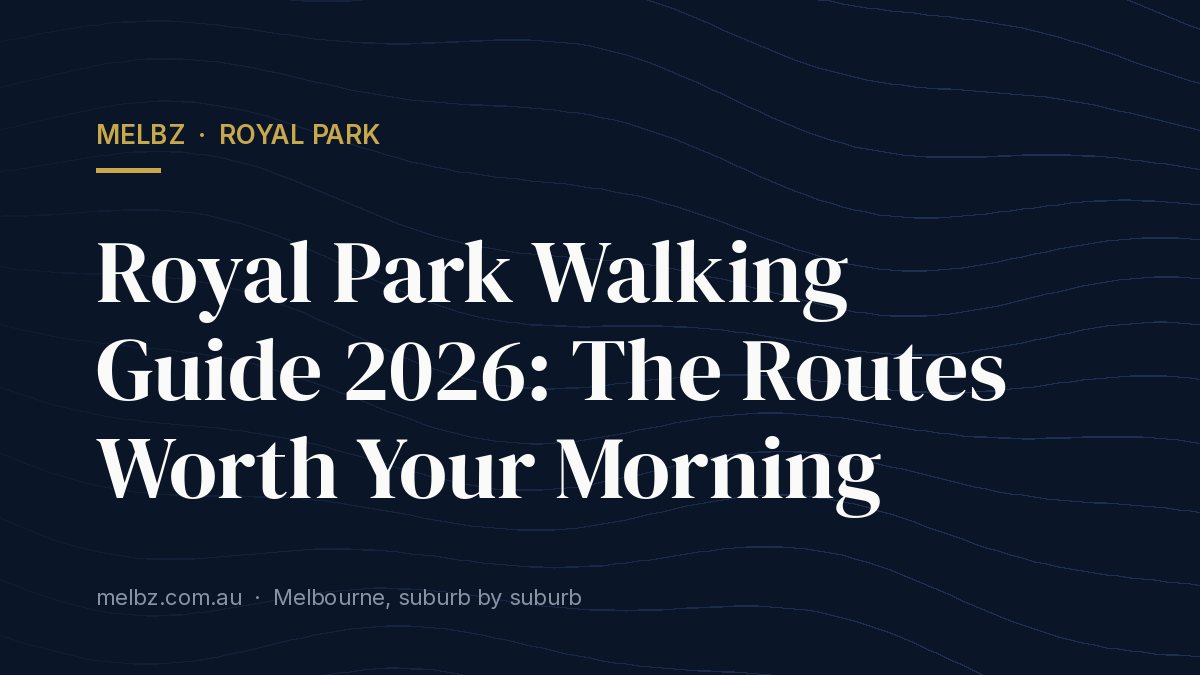 Title card: Royal Park Walking Guide 2026: The Routes Worth Your Morning