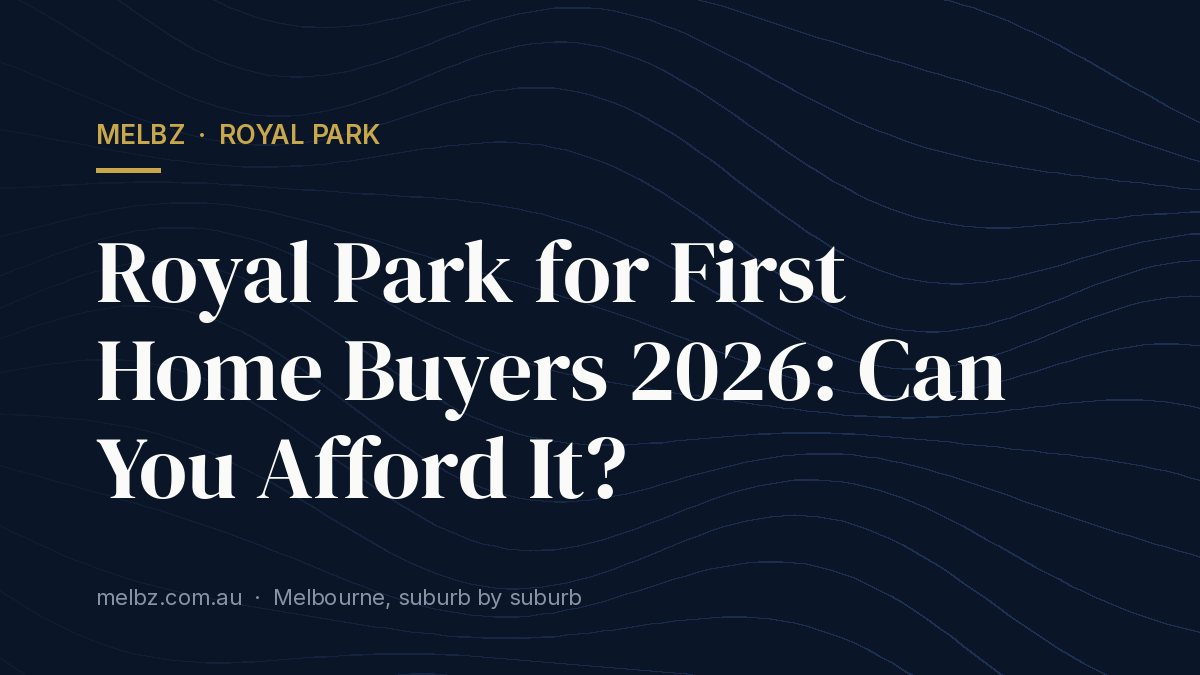 Title card: Royal Park for First Home Buyers 2026: Can You Afford It?