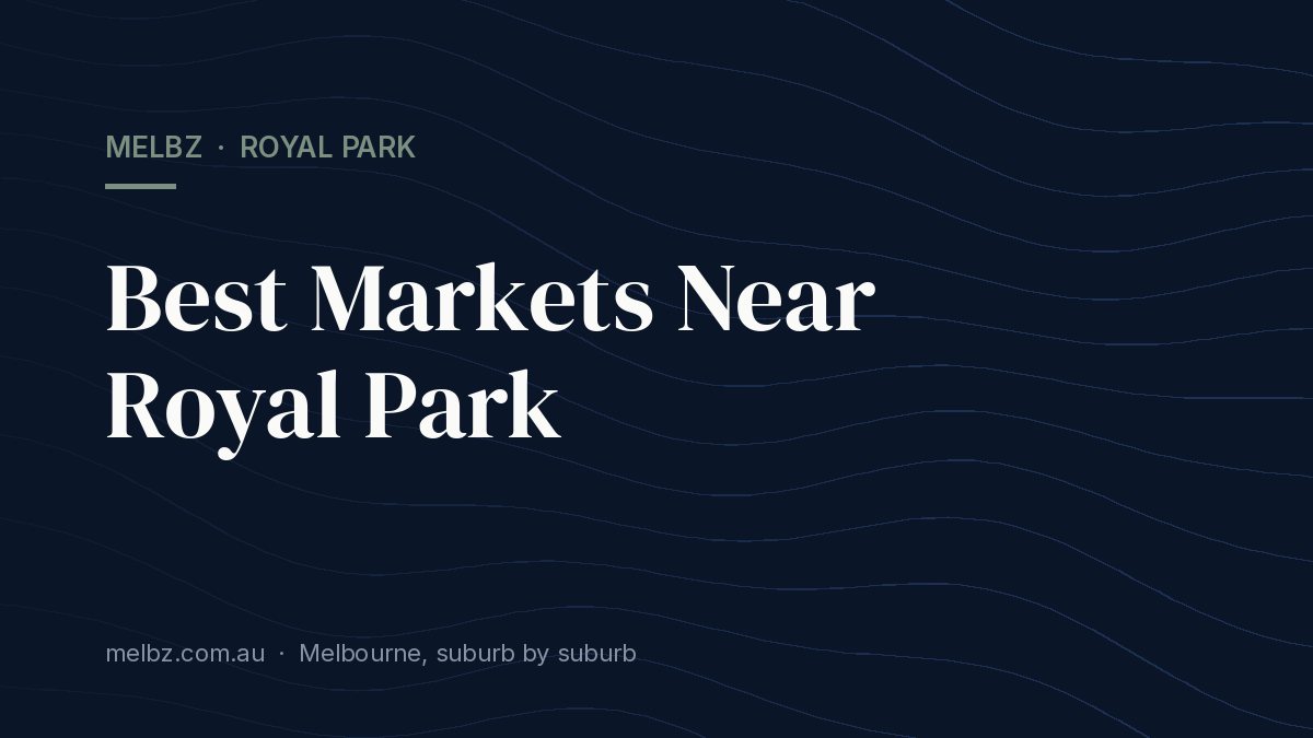 Title card: Best Markets Near Royal Park