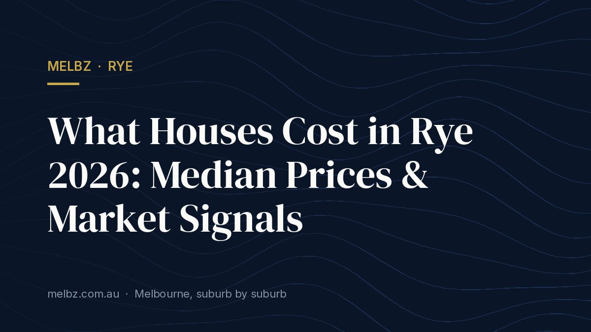 Title card: What Houses Cost in Rye 2026: Median Prices & Market Signals