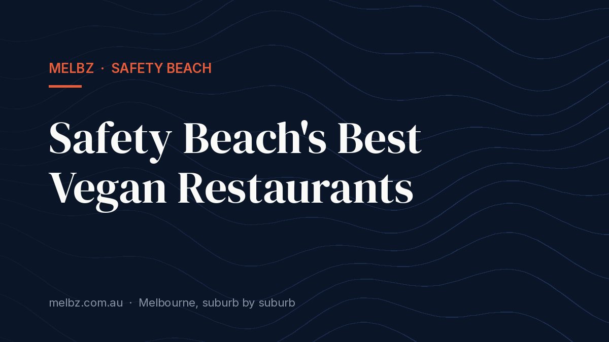 Title card: Safety Beach's Best Vegan Restaurants