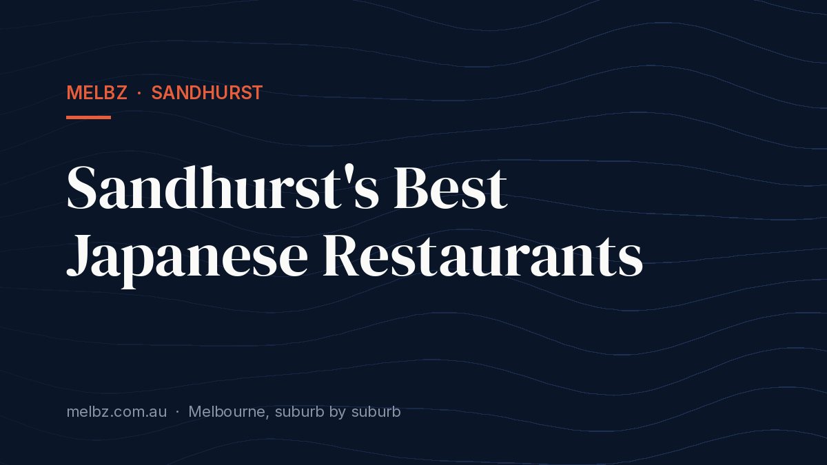Title card: Sandhurst's Best Japanese Restaurants