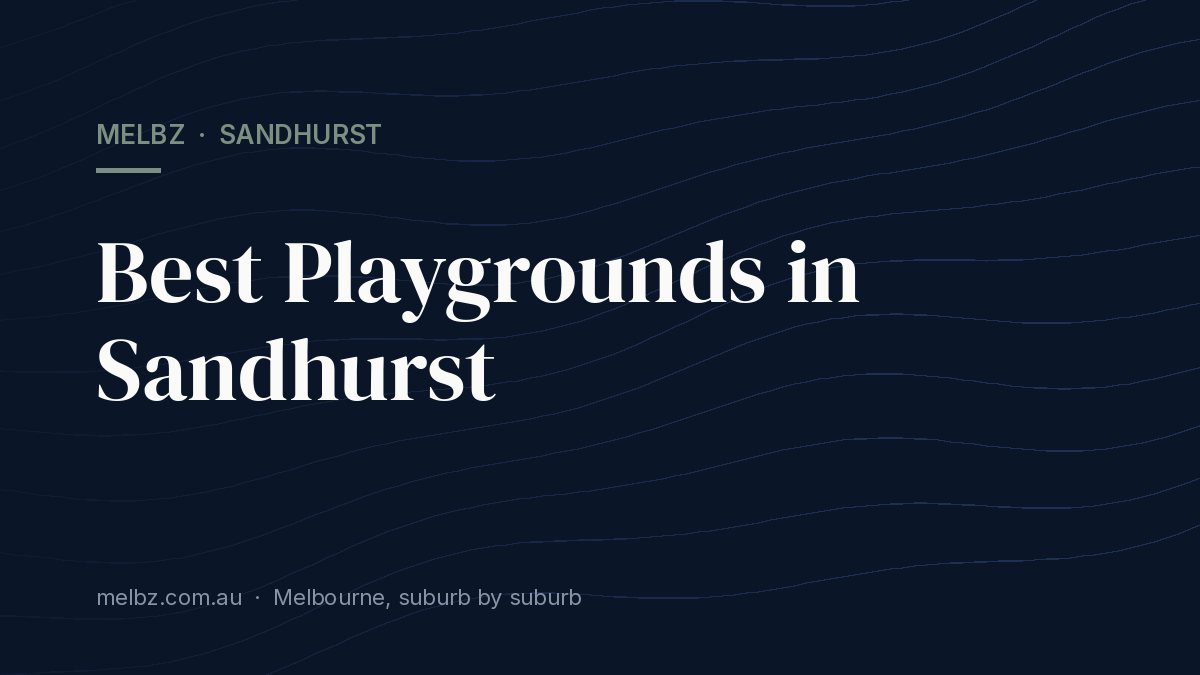 Title card: Best Playgrounds in Sandhurst