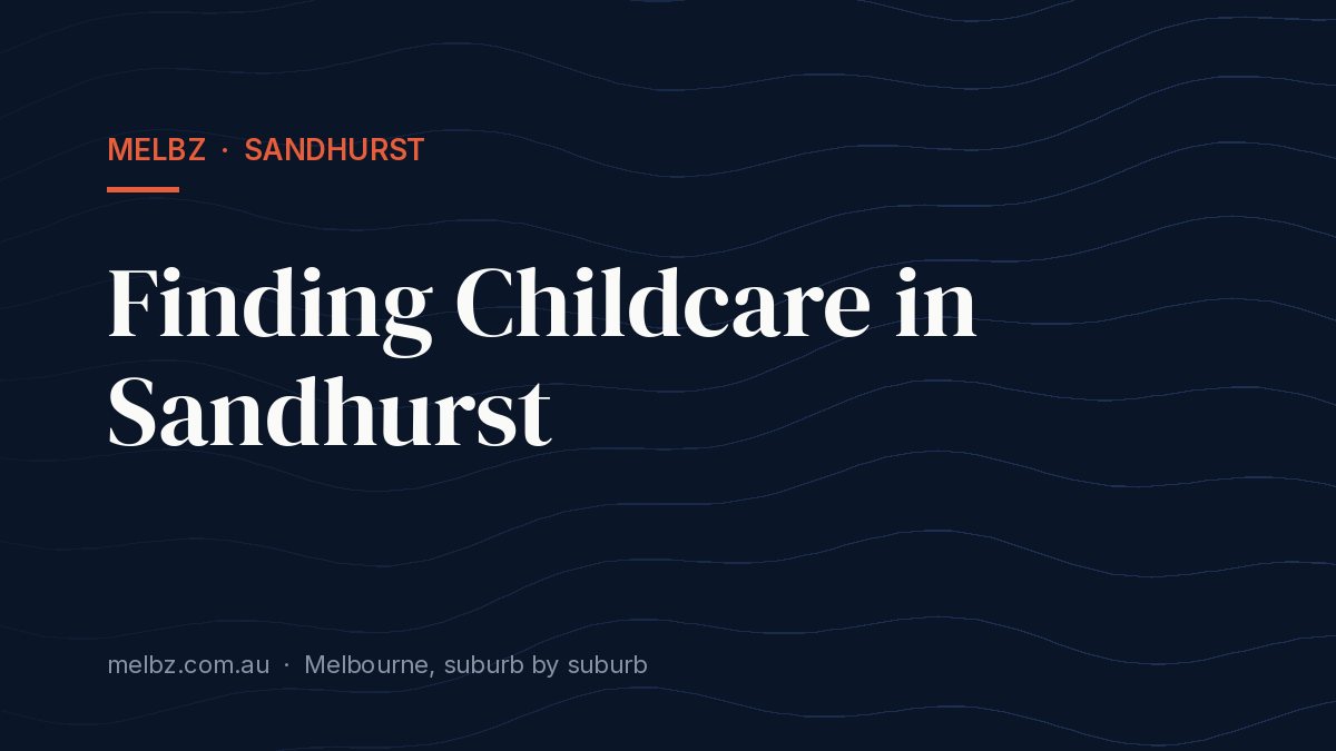 Title card: Finding Childcare in Sandhurst
