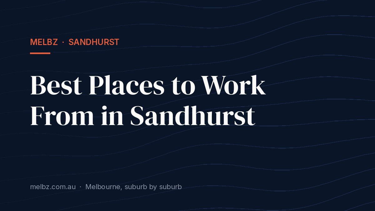 Title card: Best Places to Work From in Sandhurst