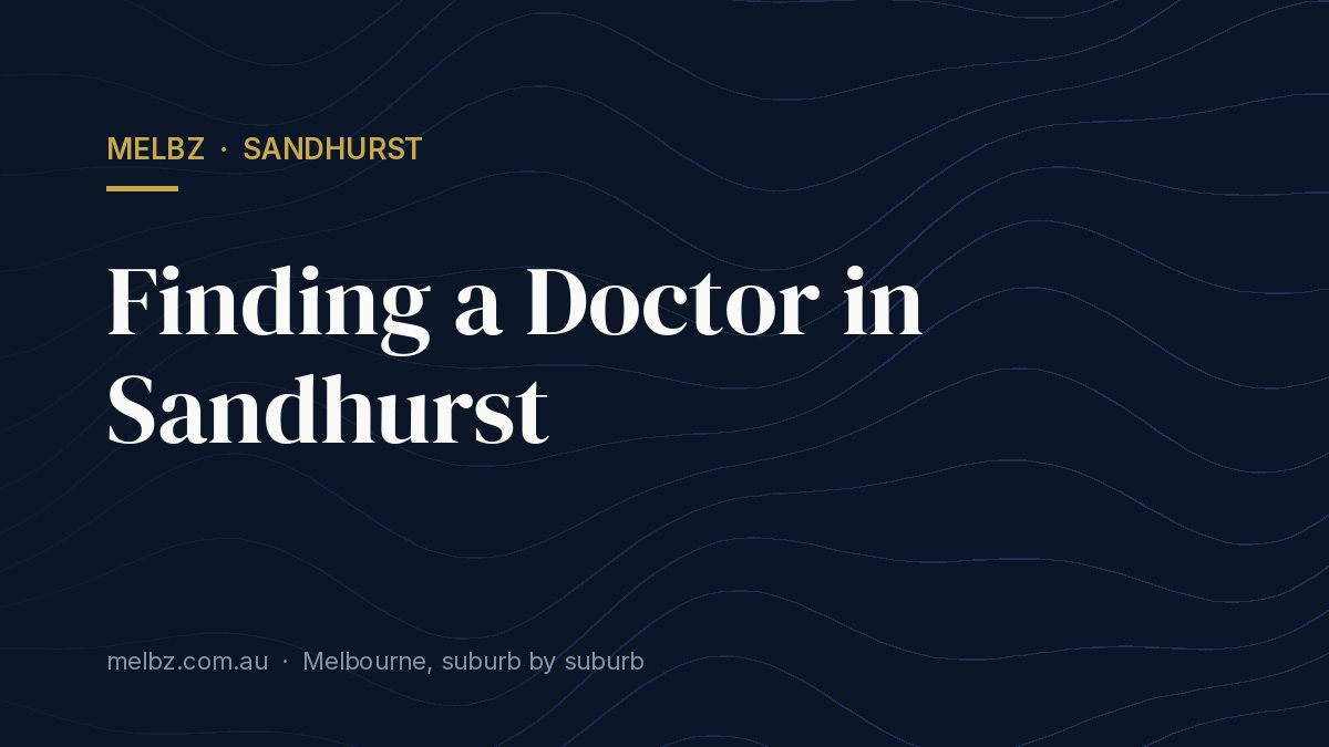 Title card: Finding a Doctor in Sandhurst