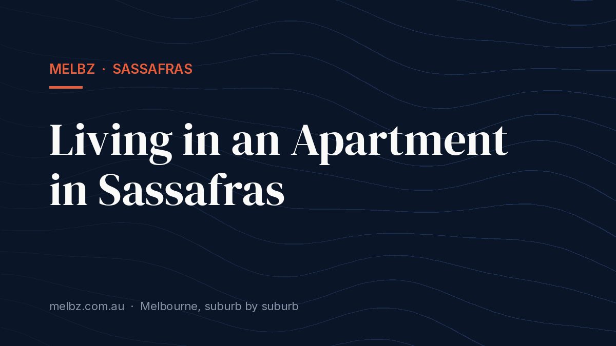 Title card: Living in an Apartment in Sassafras