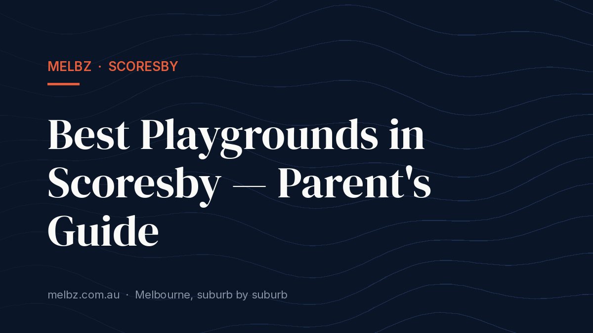 Title card: Best Playgrounds in Scoresby — Parent's Guide