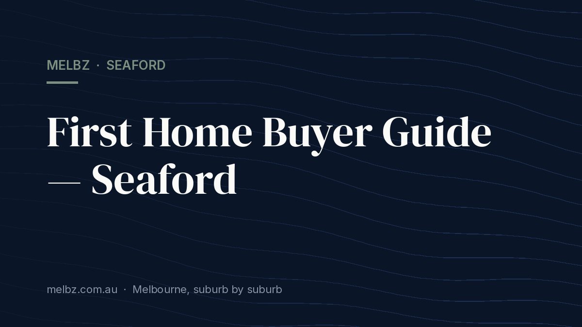 Title card: First Home Buyer Guide — Seaford