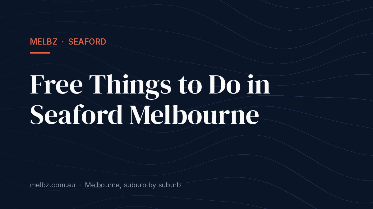 Title card: Free Things to Do in Seaford Melbourne