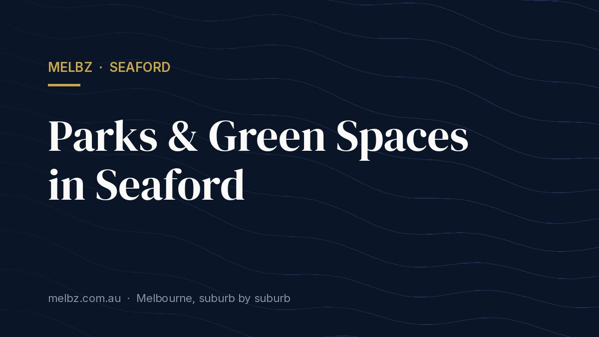 Title card: Parks & Green Spaces in Seaford