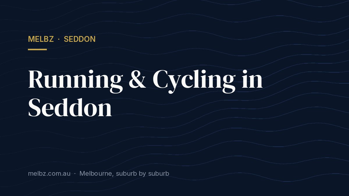 Title card: Running & Cycling in Seddon