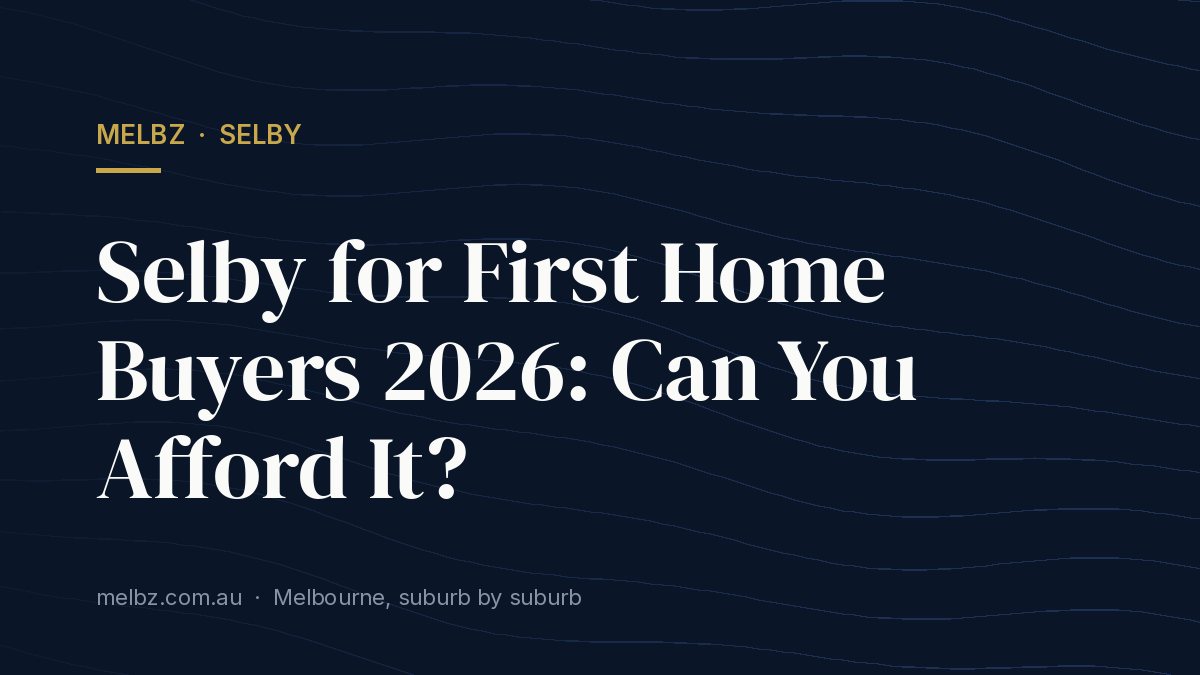 Title card: Selby for First Home Buyers 2026: Can You Afford It?