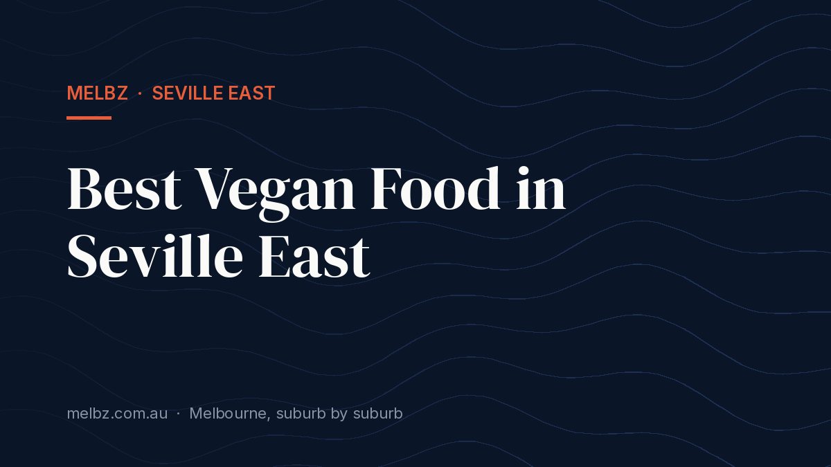 Title card: Best Vegan Food in Seville East