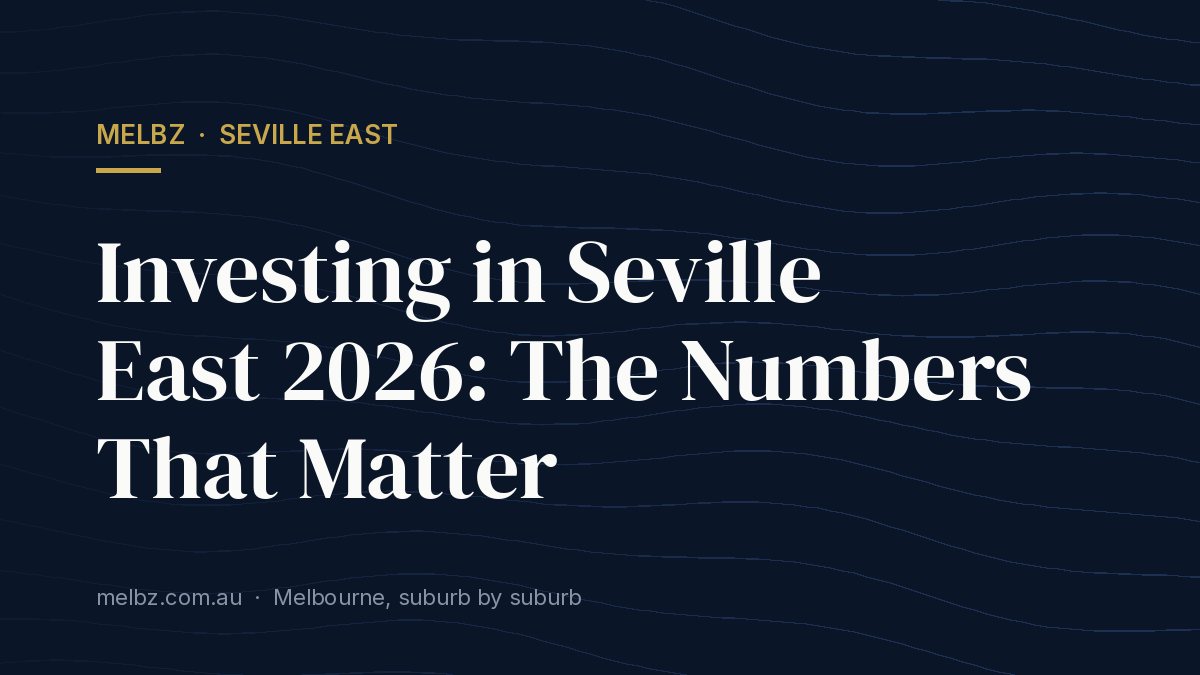 Title card: Investing in Seville East 2026: The Numbers That Matter