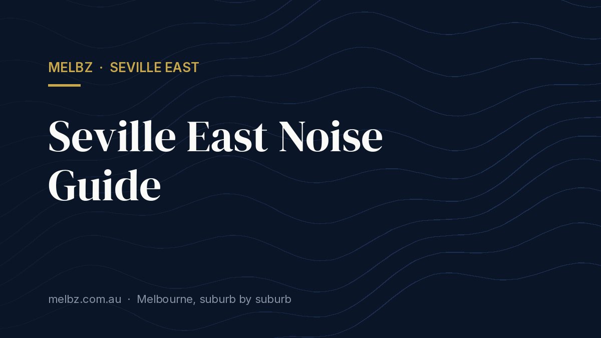 Title card: Seville East Noise Guide