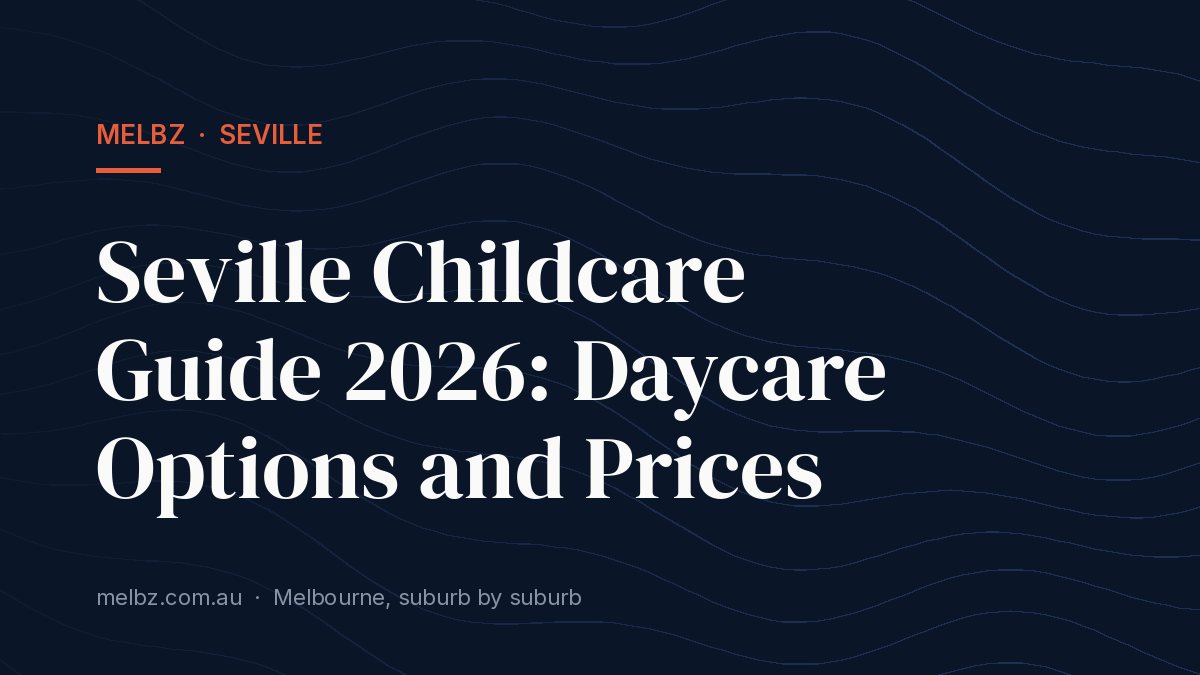 Title card: Seville Childcare Guide 2026: Daycare Options and Prices