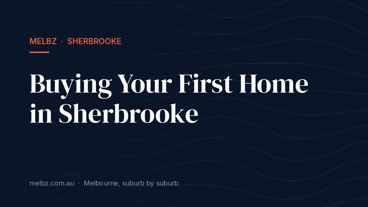 Title card: Buying Your First Home in Sherbrooke
