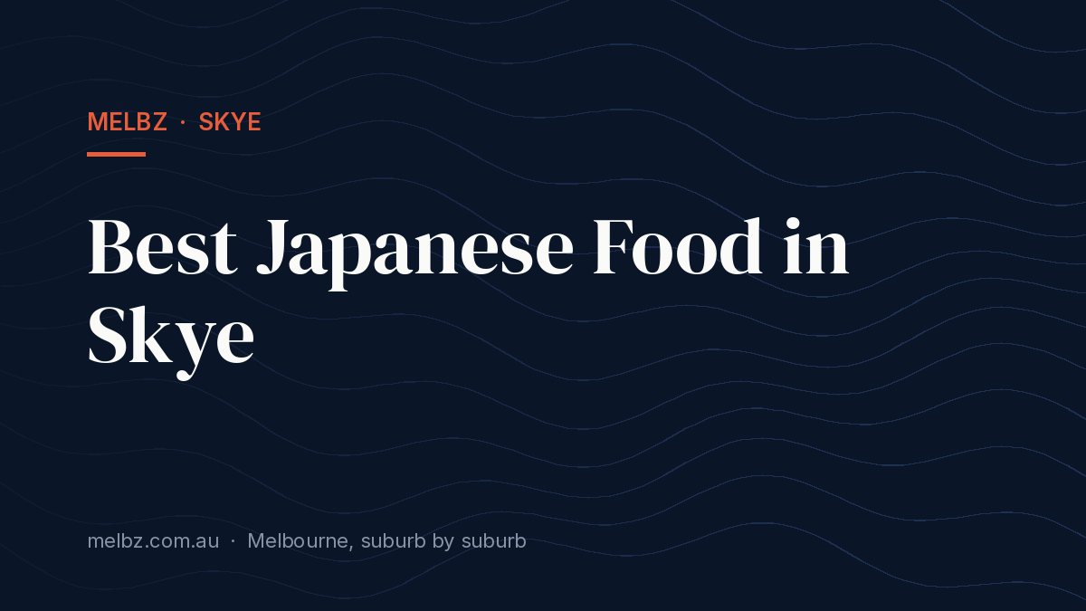 Title card: Best Japanese Food in Skye