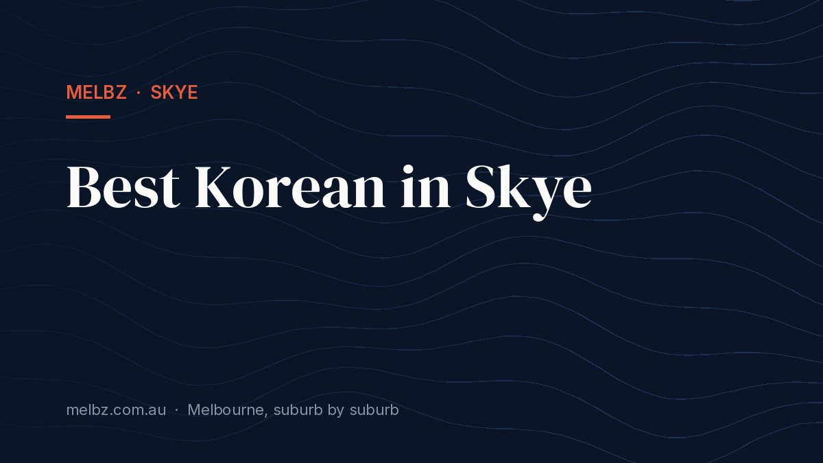 Title card: Best Korean in Skye