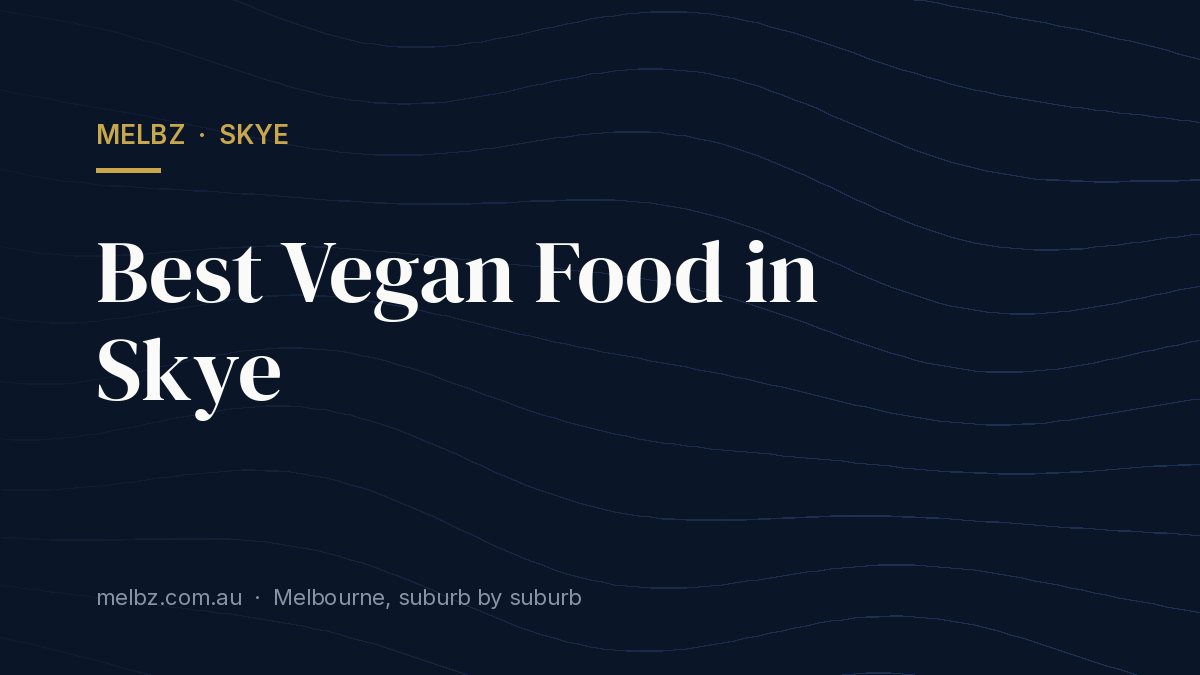 Title card: Best Vegan Food in Skye
