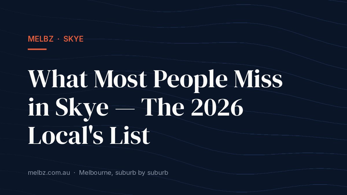 Title card: What Most People Miss in Skye — The 2026 Local's List