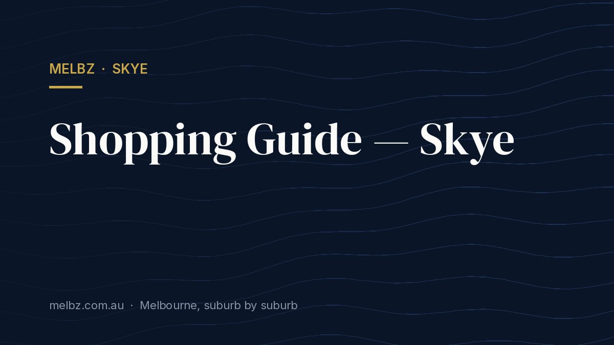 Title card: Shopping Guide — Skye