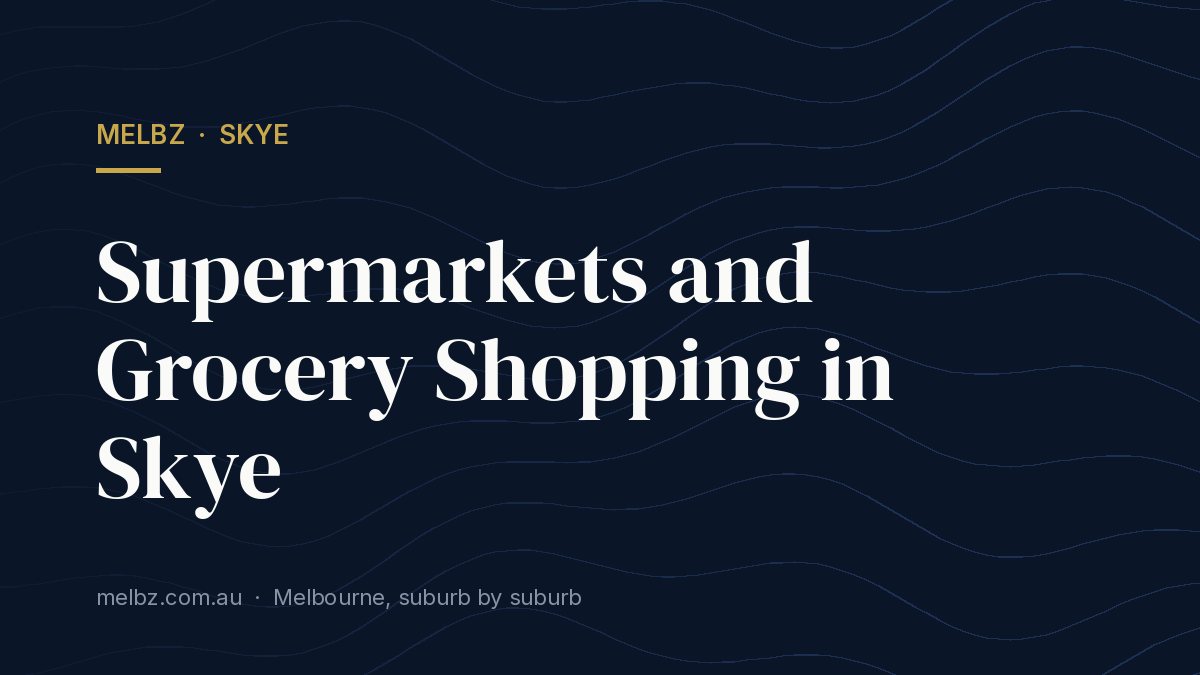 Title card: Supermarkets and Grocery Shopping in Skye