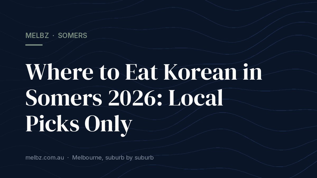 Title card: Where to Eat Korean in Somers 2026: Local Picks Only