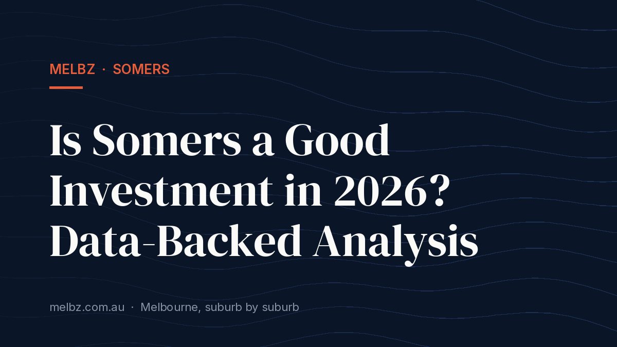 Title card: Is Somers a Good Investment in 2026? Data-Backed Analysis