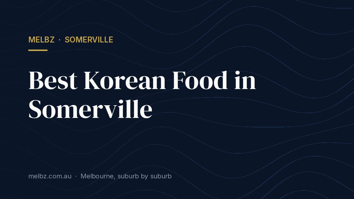 Title card: Best Korean Food in Somerville