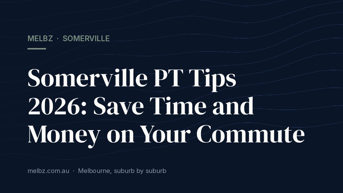 Title card: Somerville PT Tips 2026: Save Time and Money on Your Commute