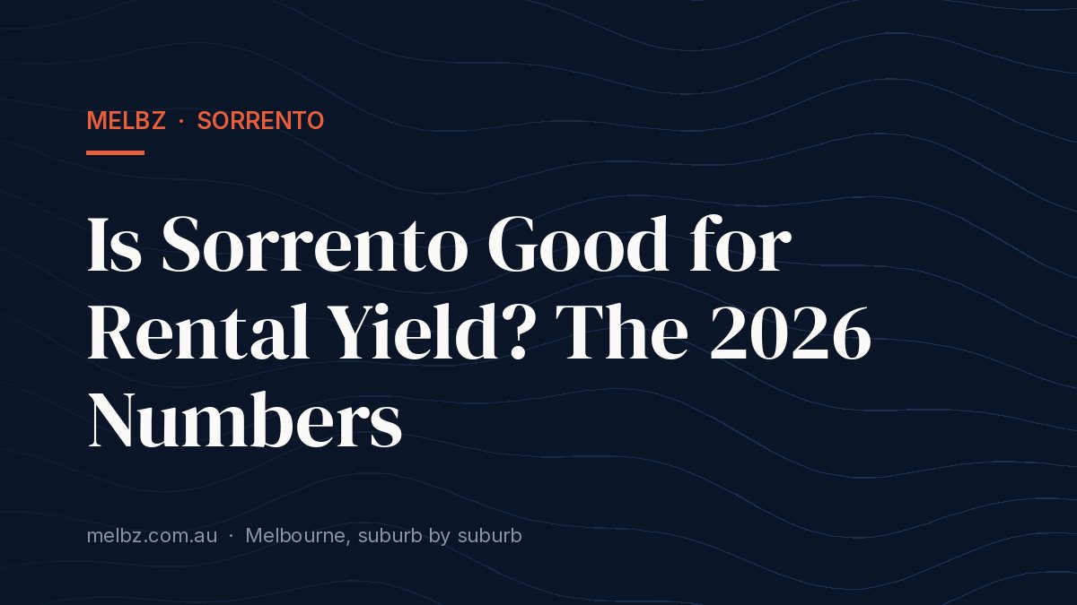 Title card: Is Sorrento Good for Rental Yield? The 2026 Numbers