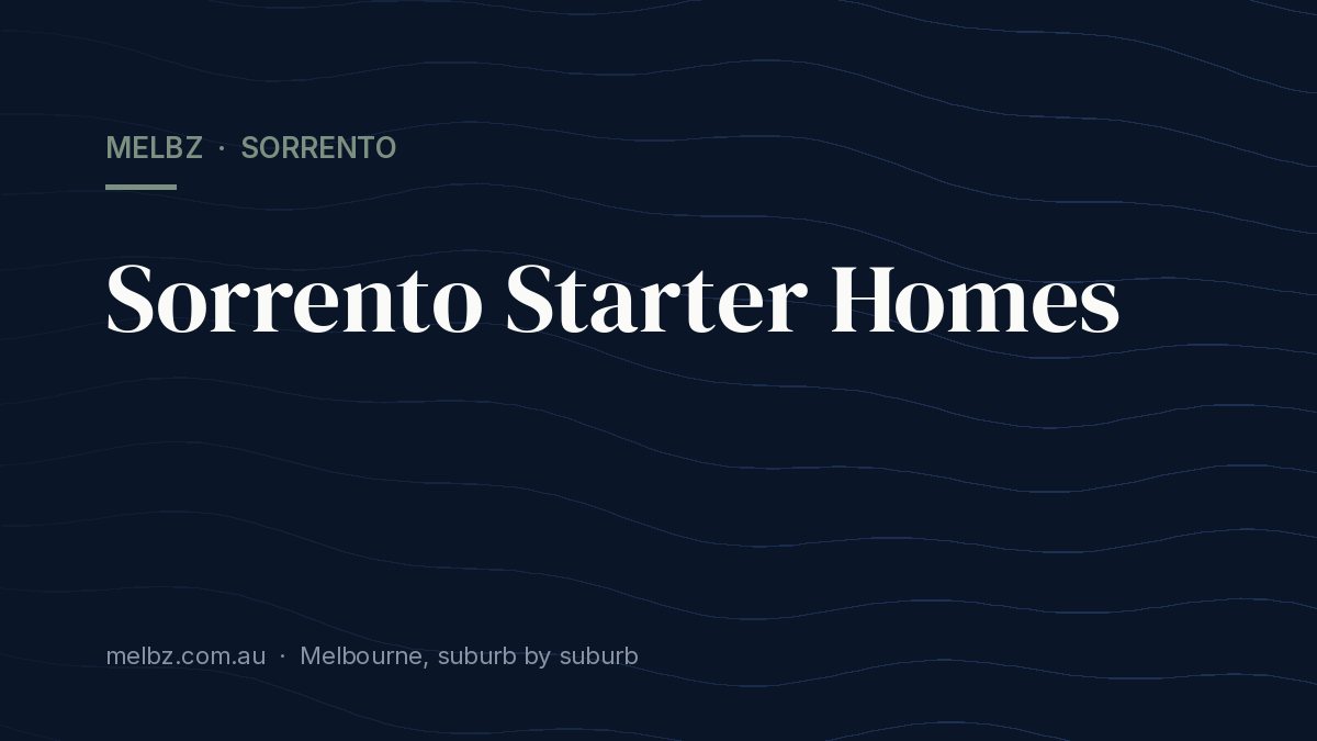Title card: Sorrento Starter Homes