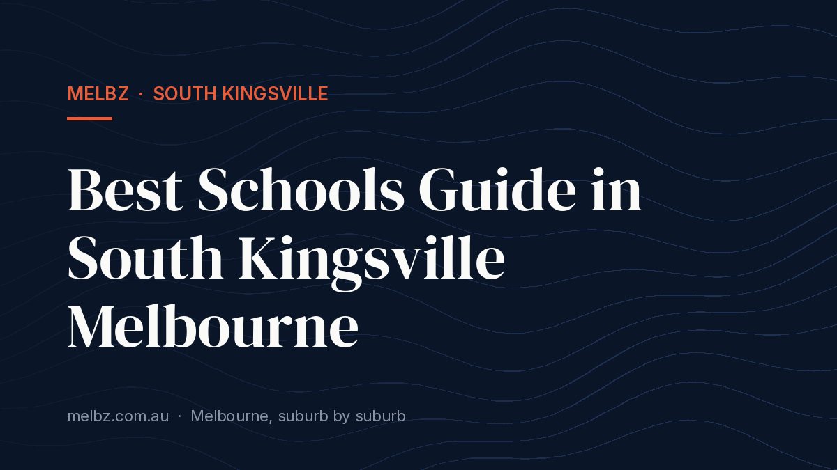Title card: Best Schools Guide in South Kingsville Melbourne
