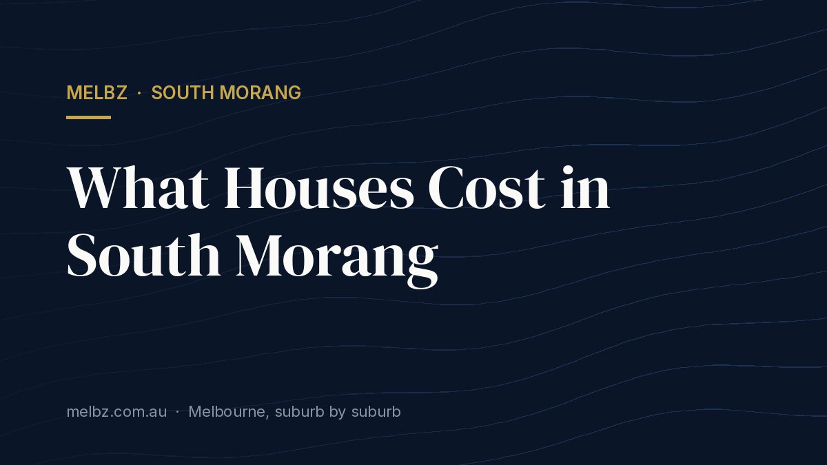 Title card: What Houses Cost in South Morang