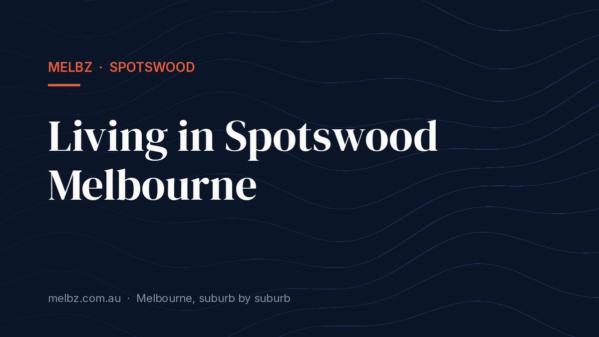 Title card: Living in Spotswood Melbourne