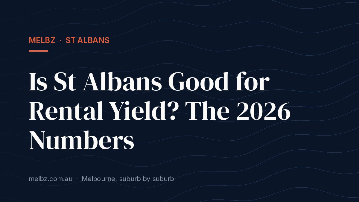 Title card: Is St Albans Good for Rental Yield? The 2026 Numbers