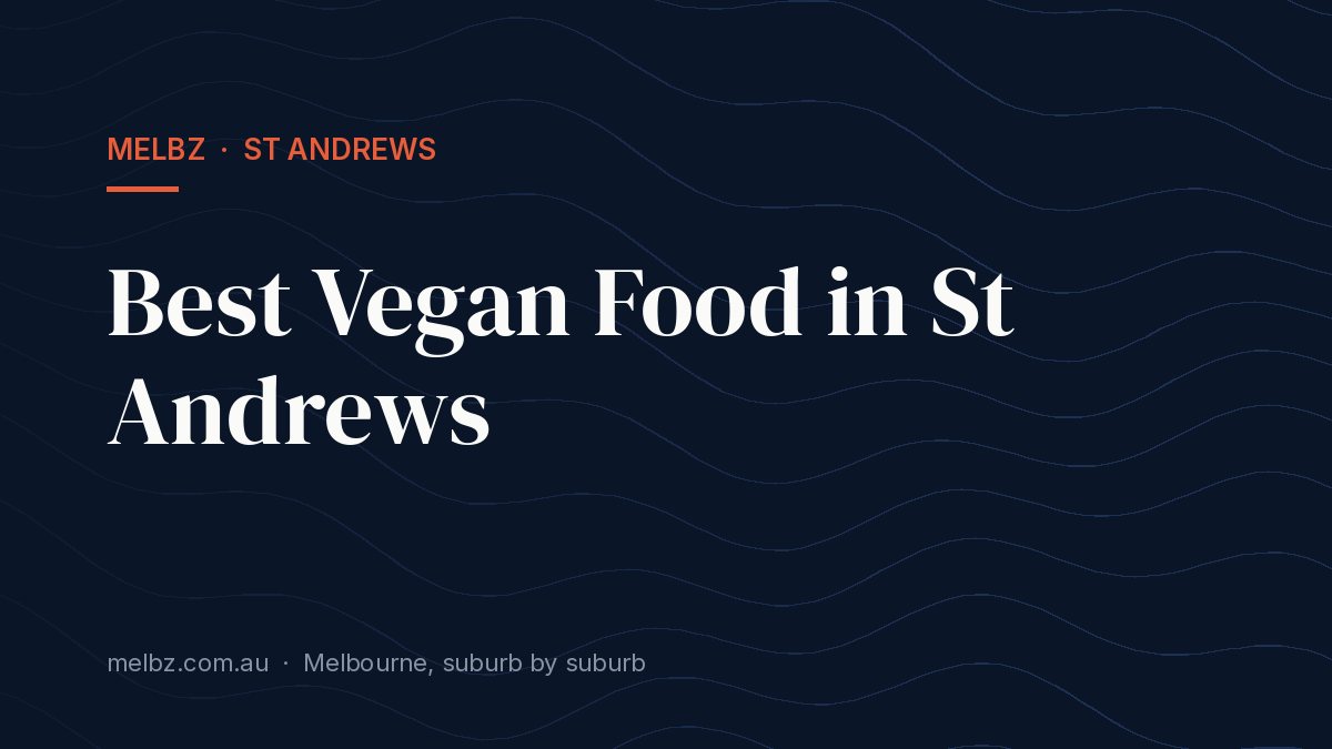 Title card: Best Vegan Food in St Andrews