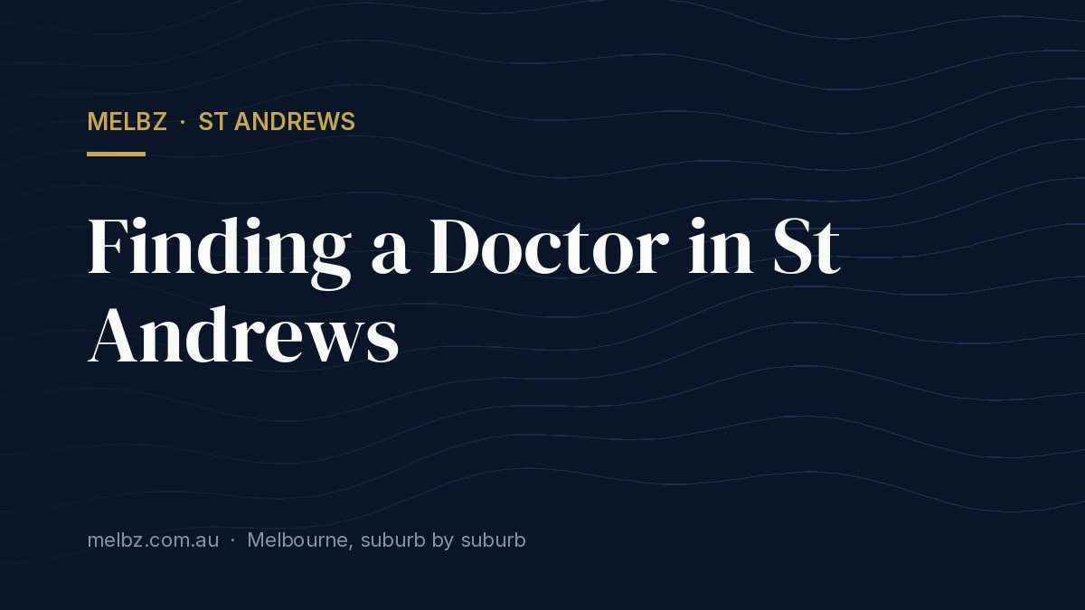 Title card: Finding a Doctor in St Andrews