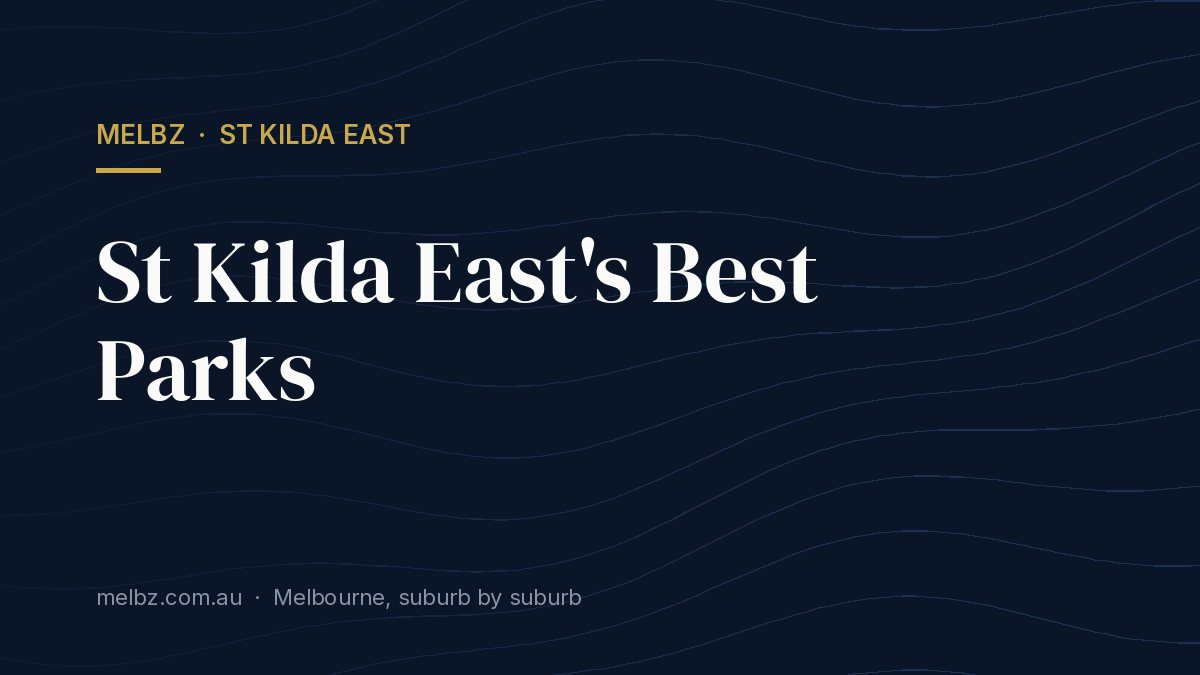 Title card: St Kilda East's Best Parks