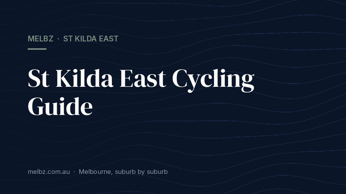 Title card: St Kilda East Cycling Guide